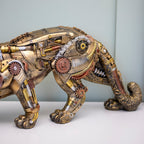 Large Steampunk Big Cat Ornament