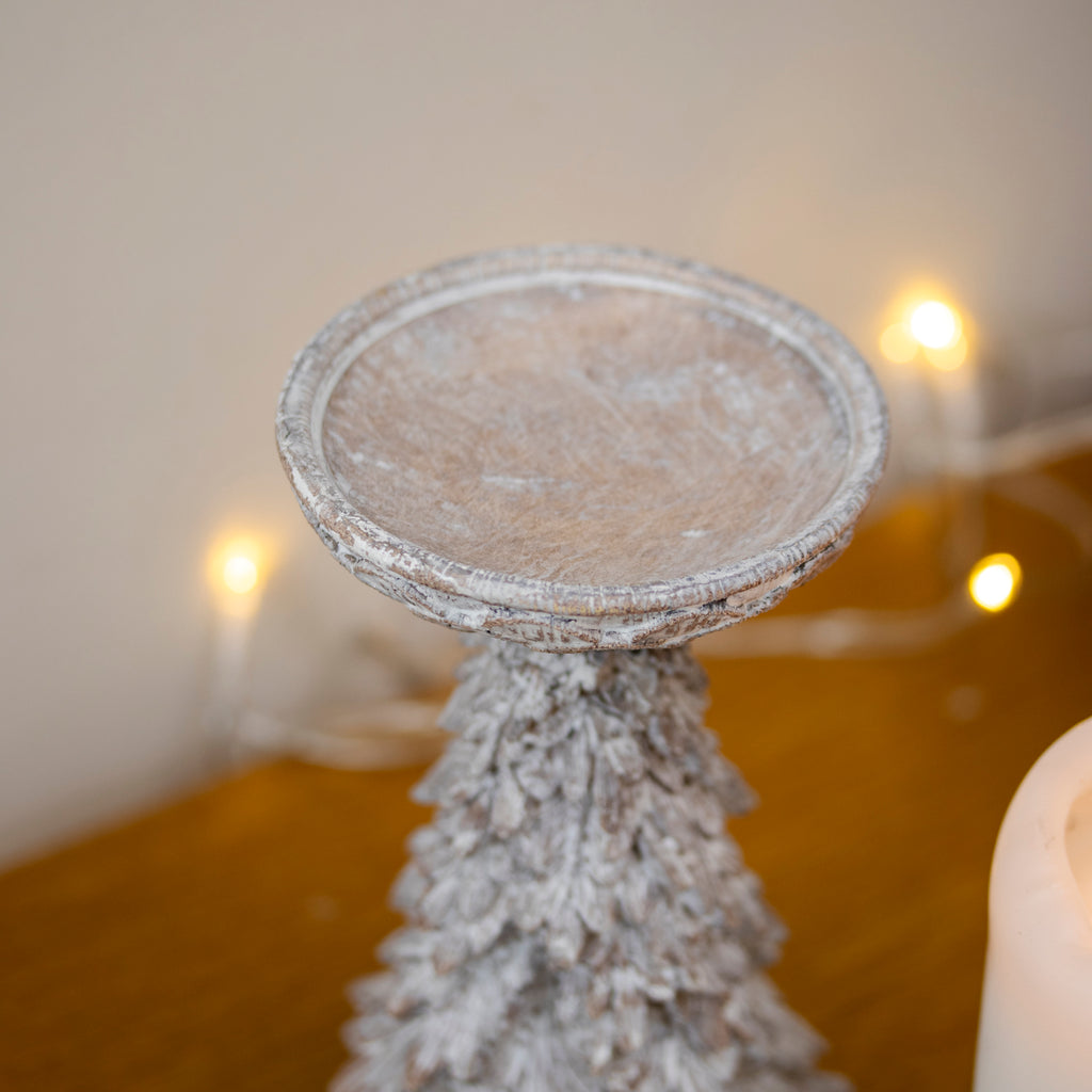 Christmas Tree Pillar Candle Holder