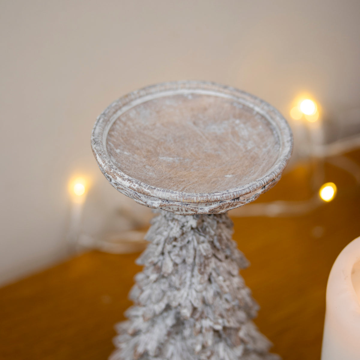Christmas Tree Pillar Candle Holder