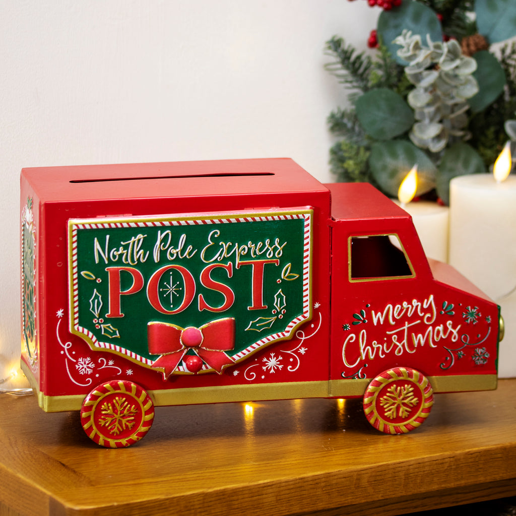 Christmas Mail Van Post Box Ornament