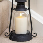 Vintage Black Railway Candle Lantern