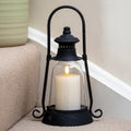 Vintage Black Railway Candle Lantern