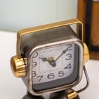 Silver & Gold Retro Robot Mantel Clock