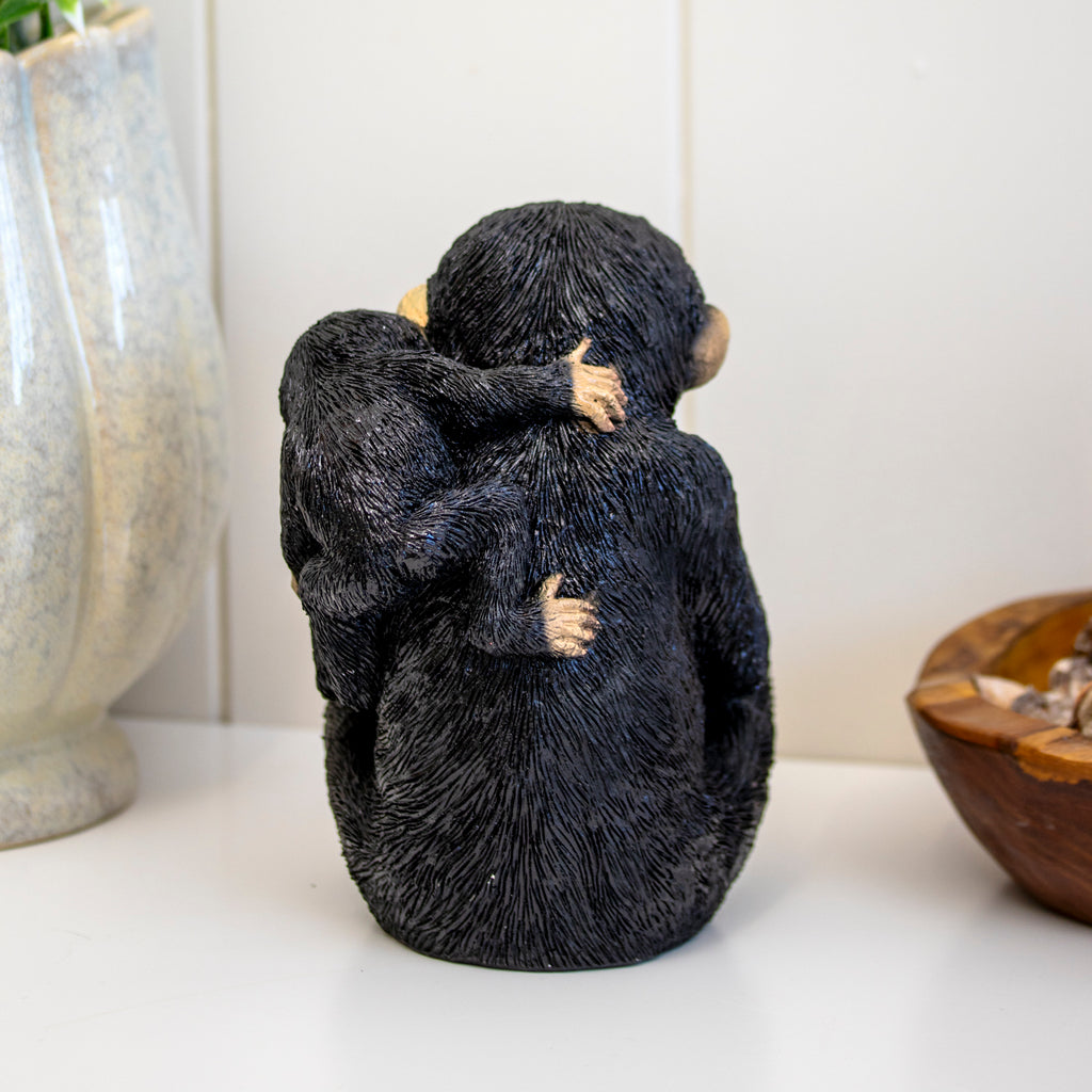 Monkey & Baby Reading Book Ornament