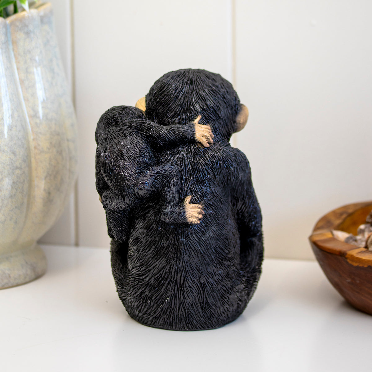 Monkey & Baby Reading Book Ornament