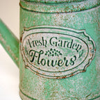 Vintage Green Watering Can Planter