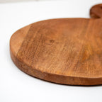 Round Mango Wood Chopping Board With Antler Handle