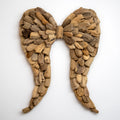 Large Teak Root Angel Wings Wall Sculpture