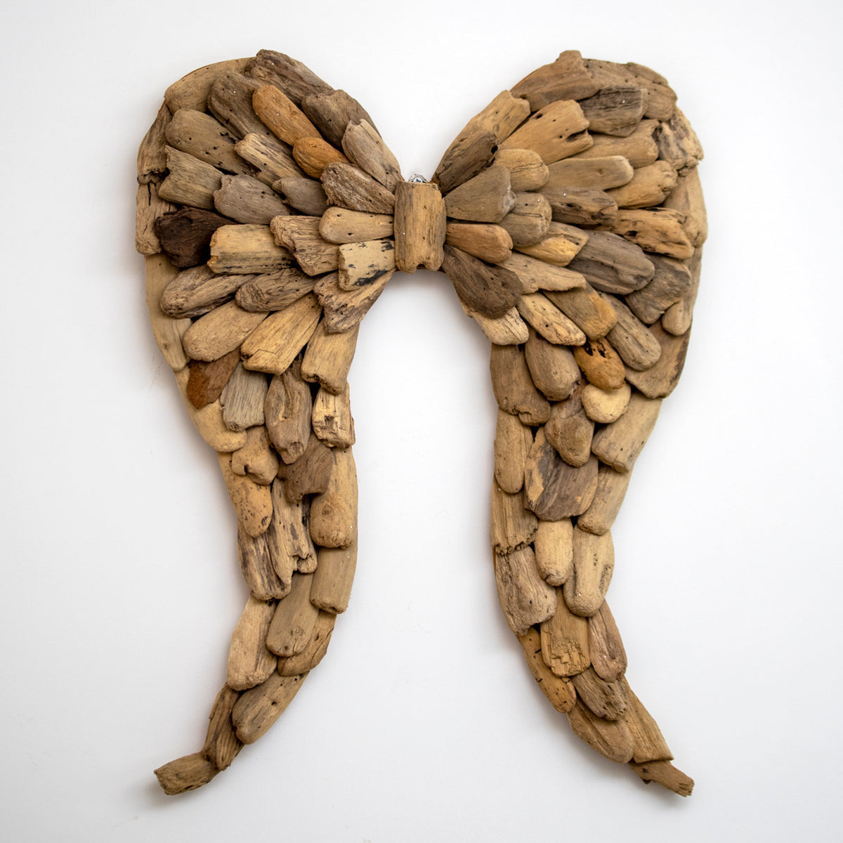 Large Teak Root Angel Wings Wall Sculpture