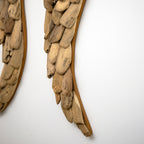 Large Teak Root Angel Wings Wall Sculpture