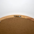 Two Tone Wooden Round Wall Mirror