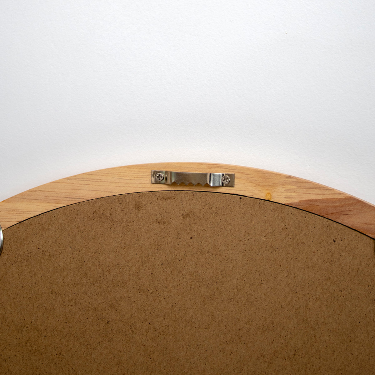 Two Tone Wooden Round Wall Mirror