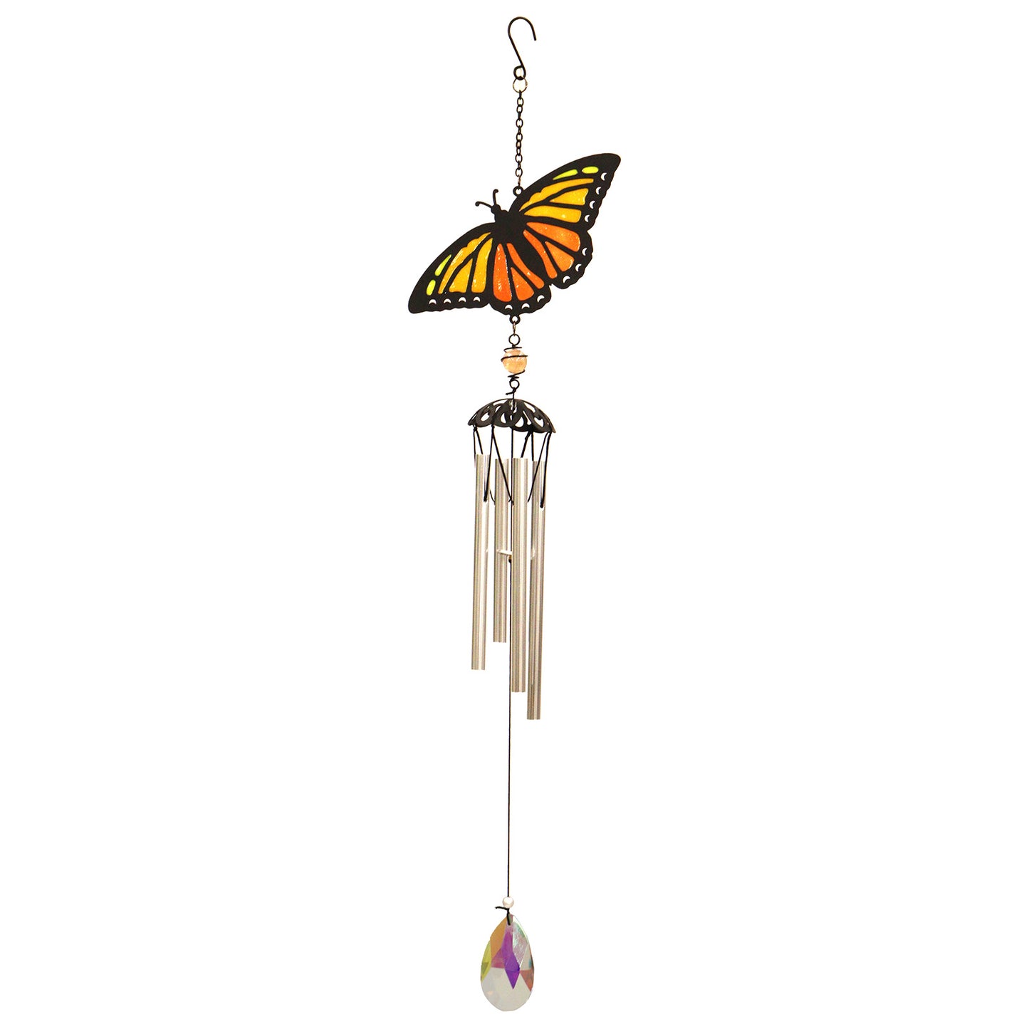 Stained Glass Butterfly Wind Chime