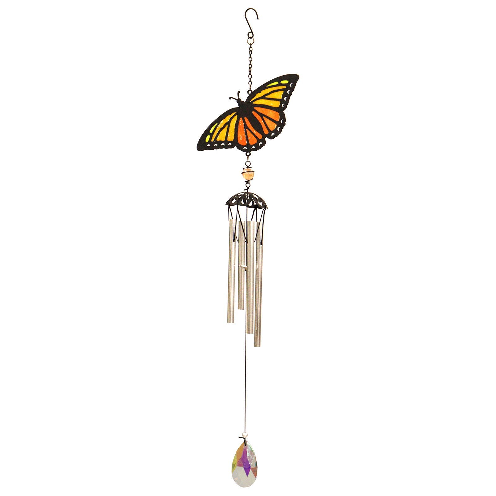 Stained Glass Butterfly Wind Chime