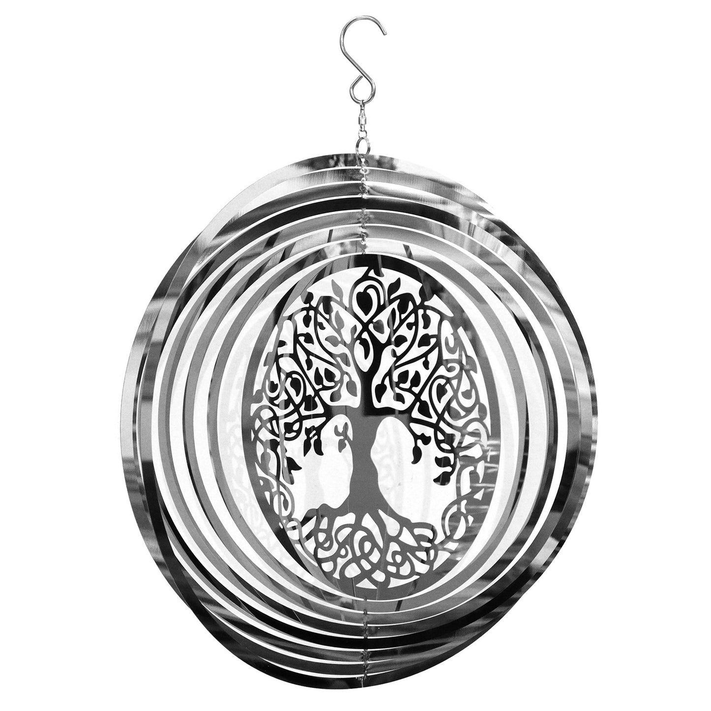 Stainless Steel Tree Of Life Wind Spinner