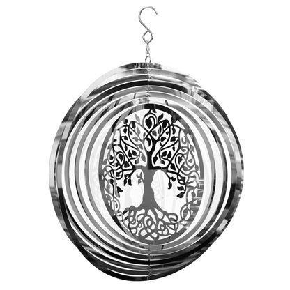 Stainless Steel Tree Of Life Wind Spinner