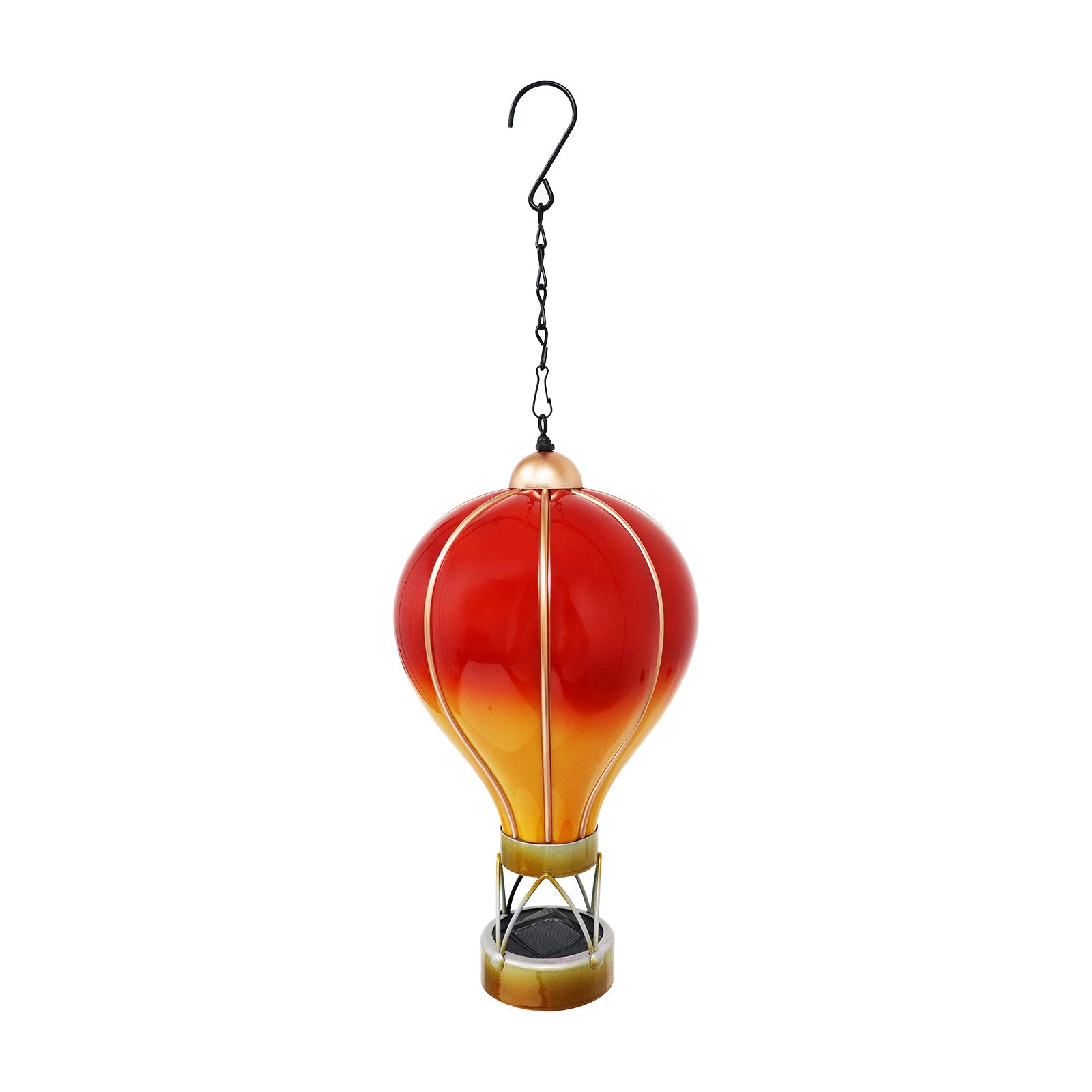 Flame Red Solar Hot Air Balloon Light