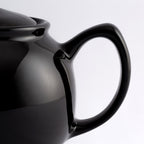 Black Stoneware 6 Cup Teapot 1L