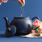 Matt Navy Blue 2 Cup Teapot