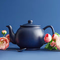 Matt Navy Blue 2 Cup Teapot