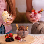 Set Of 4 Swirl Glass Sundae Dishes