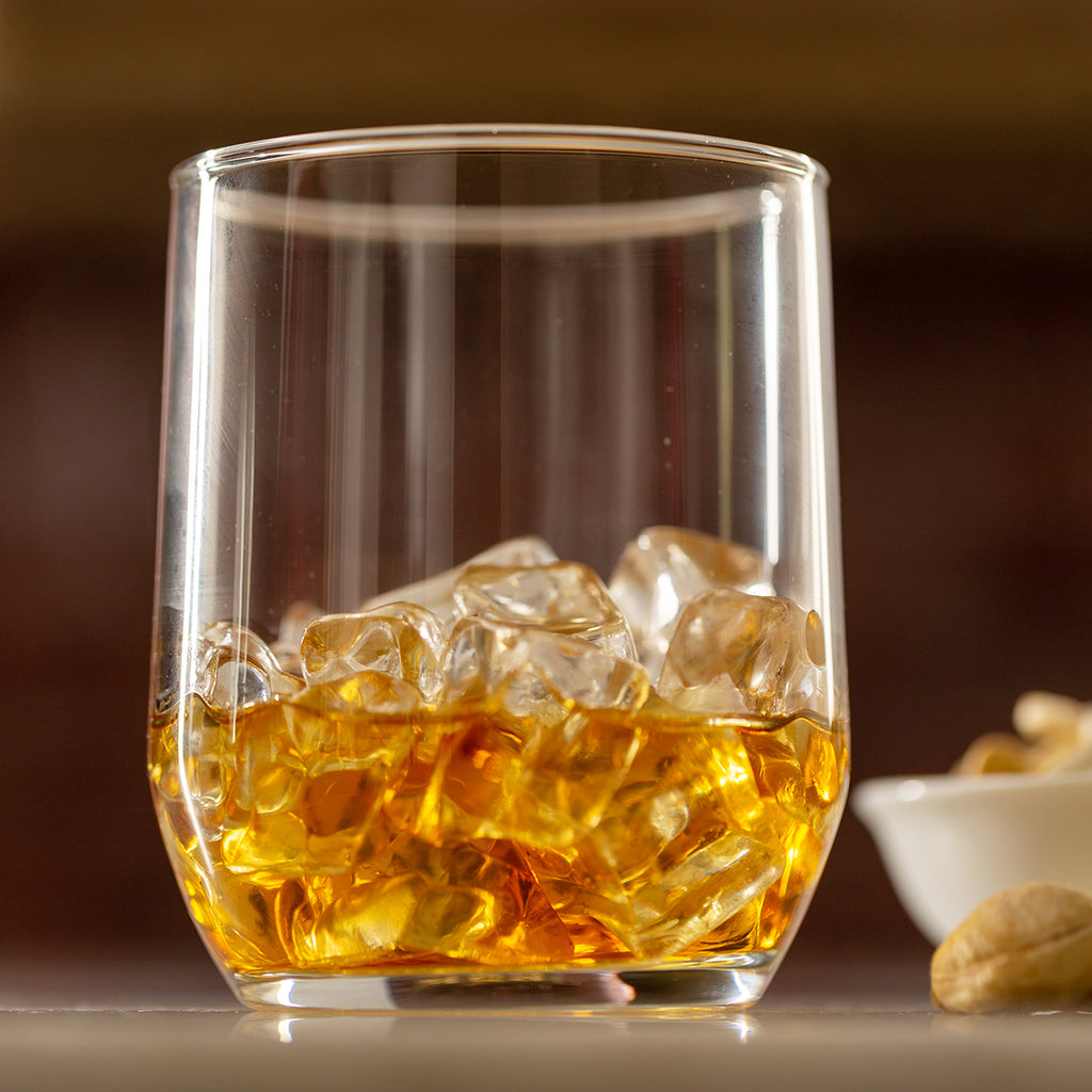 Set Of 4 Lowball Tulip Mixer Glasses 29cl