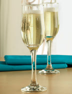 Set Of 4 Tulip Glass Champagne Flutes