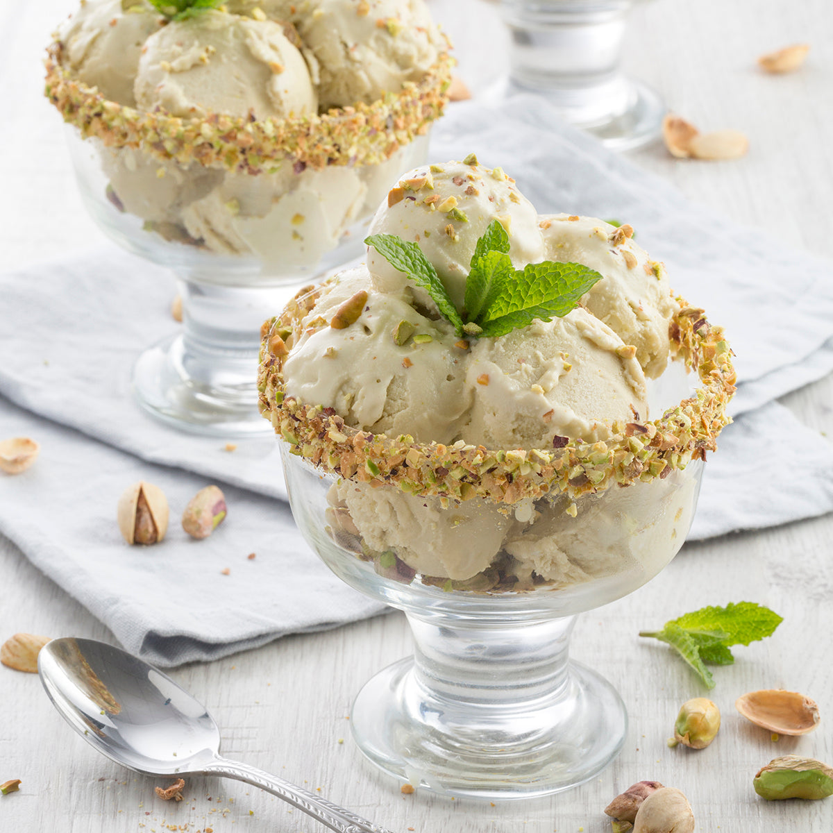 Set Of 4 Tulip Glass Sundae Dishes