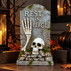 RIP Gravestone Skeleton Ornament