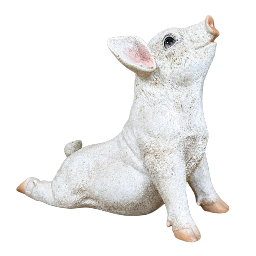 Stretching Pig Ornament