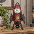 Vintage Red Rocket Clock