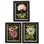 Set Of 3 Botanical Florals Framed Print