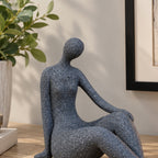 Abstract Sitting Curvy Lady Ornament