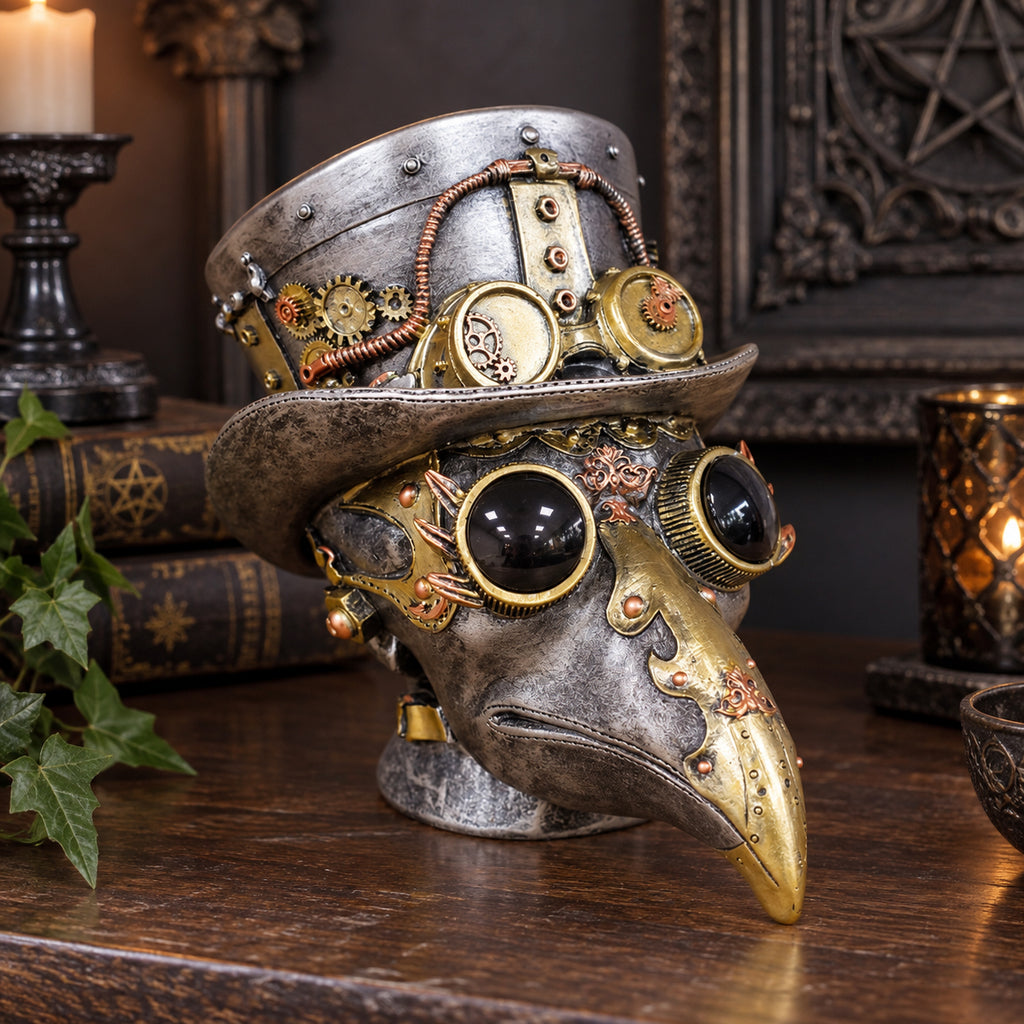 Steampunk Plague Doctor Bird Ornament