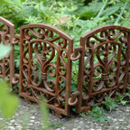 Ornate Scroll Cast Iron Garden Connectable Lawn Edging