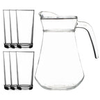 Glass Jug & 6 Tumblers Set