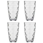 Set Of 4 Tall Dimple Hi Ball Glasses