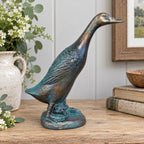 Verdigris Bronze Resin Duck Ornament