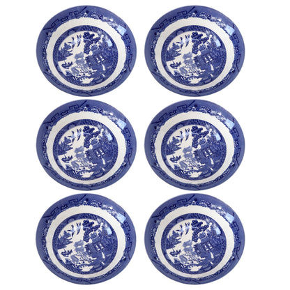 Set Of 6 Blue Willow Cereal Bowls