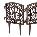 Ornate Scroll Cast Iron Garden Connectable Lawn Edging