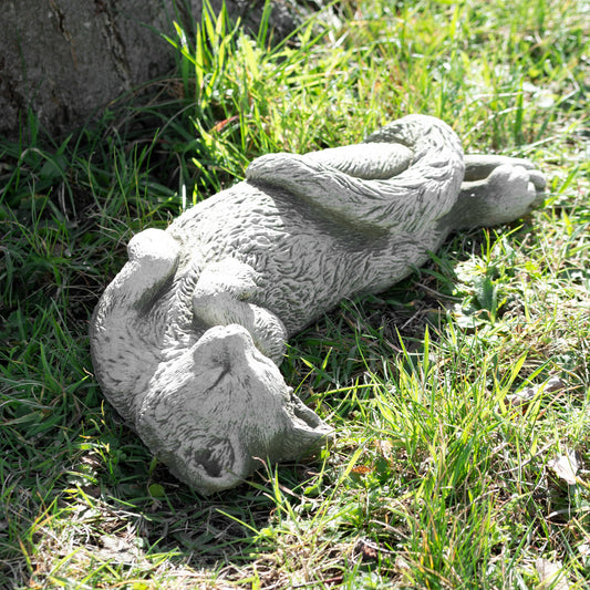 Stone Laying Cat Sculpture