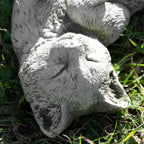 Stone Laying Cat Sculpture