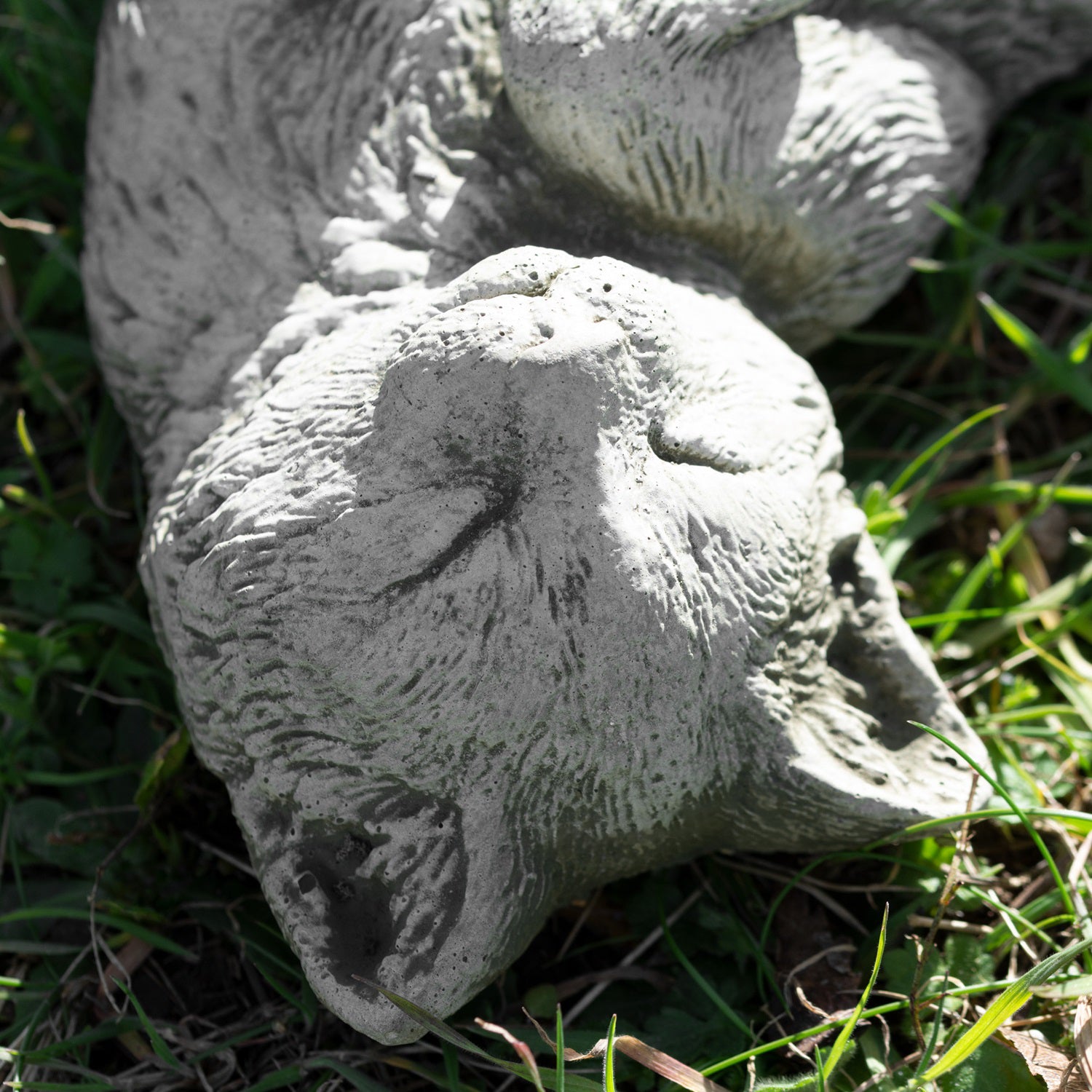 Stone Laying Cat Sculpture