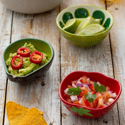 Set Of 3 World Food Dip Bowls