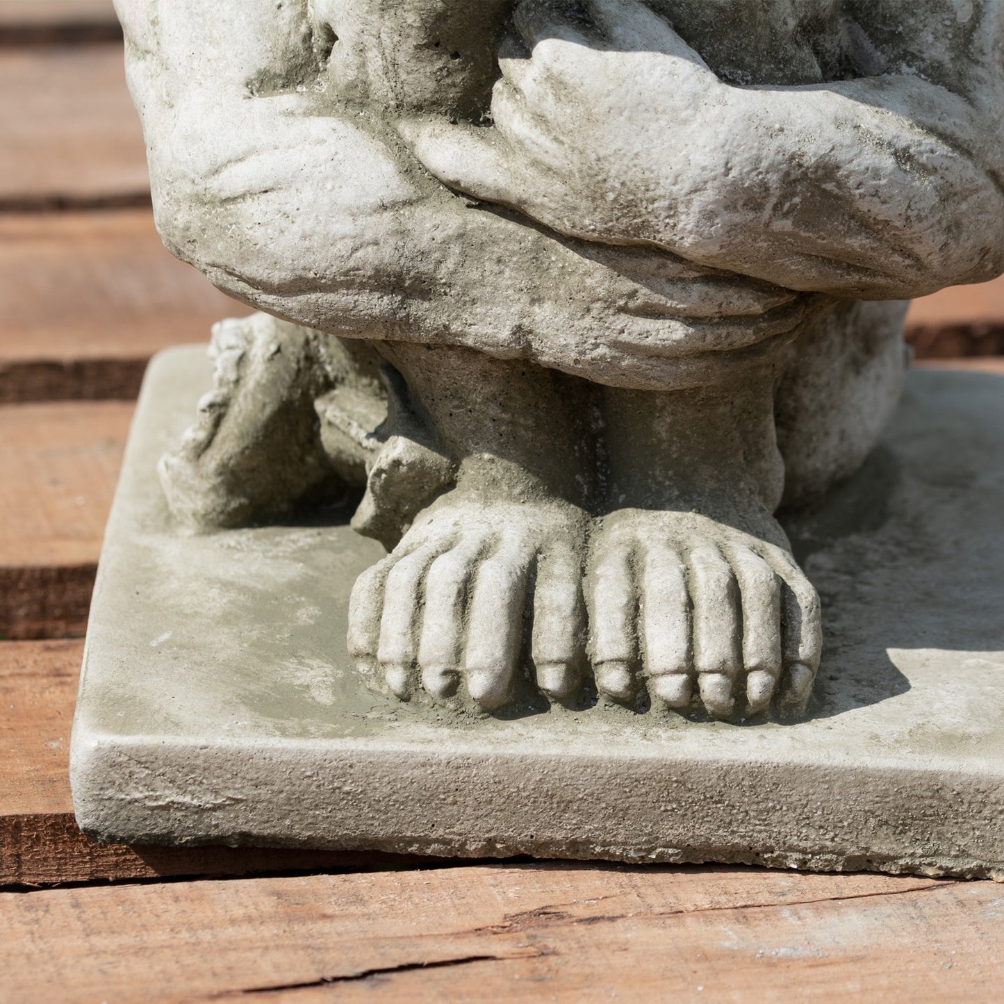 Stone Grumpy Gargoyle Sculpture