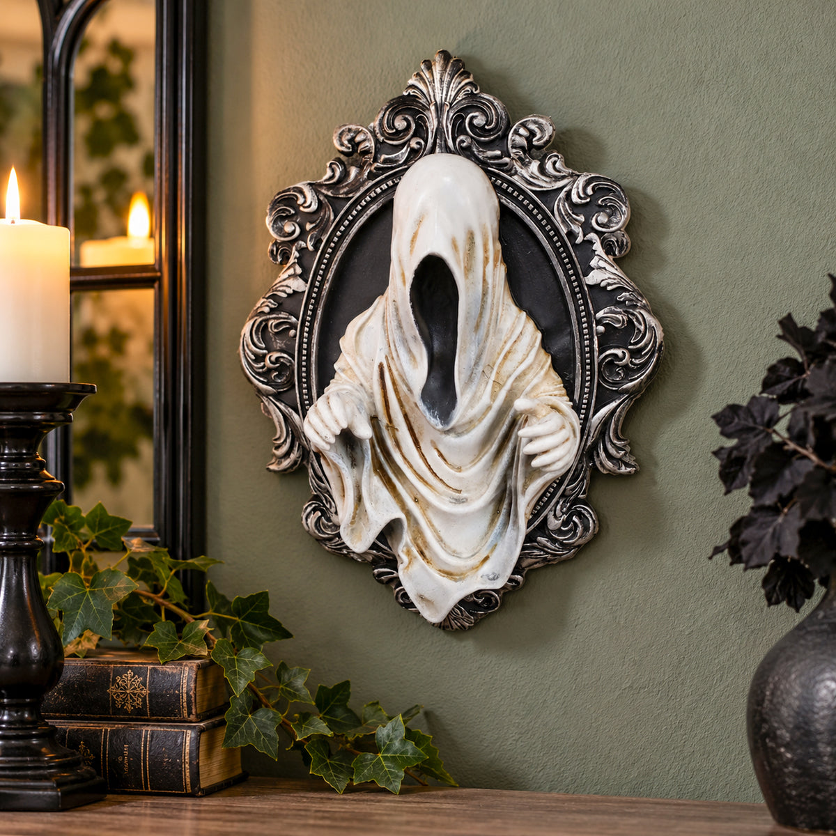 Framed Ghost Wall Sculpture