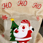Ho Ho Ho Jute-Weihnachtssack