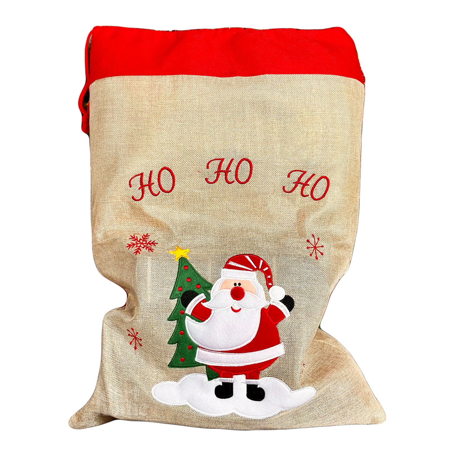 Ho Ho Ho Jute Santa Sack