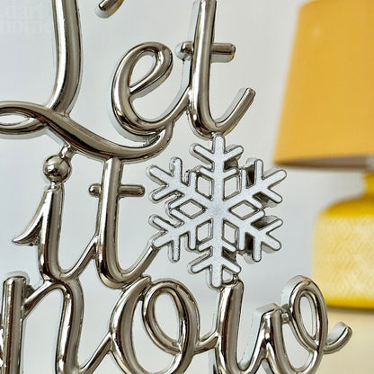 Let It Snow Christmas Stocking Hanger