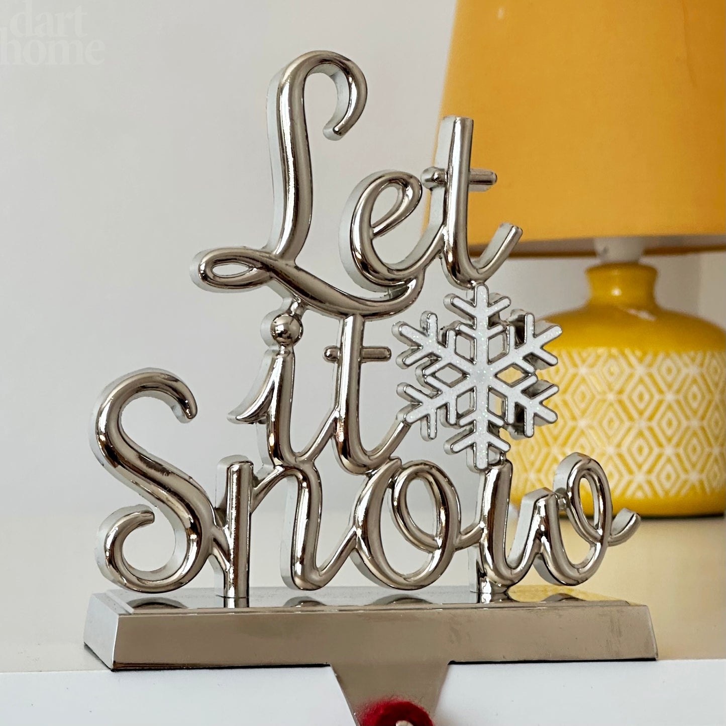 Let It Snow Christmas Stocking Hanger